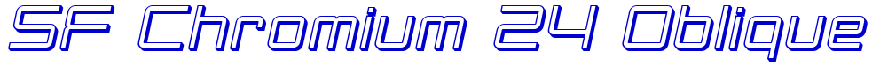 SF Chromium 24 Oblique フォント